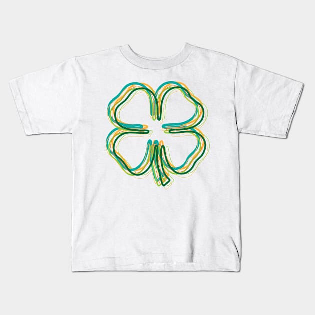 shamrock blur Kids T-Shirt by asyrum